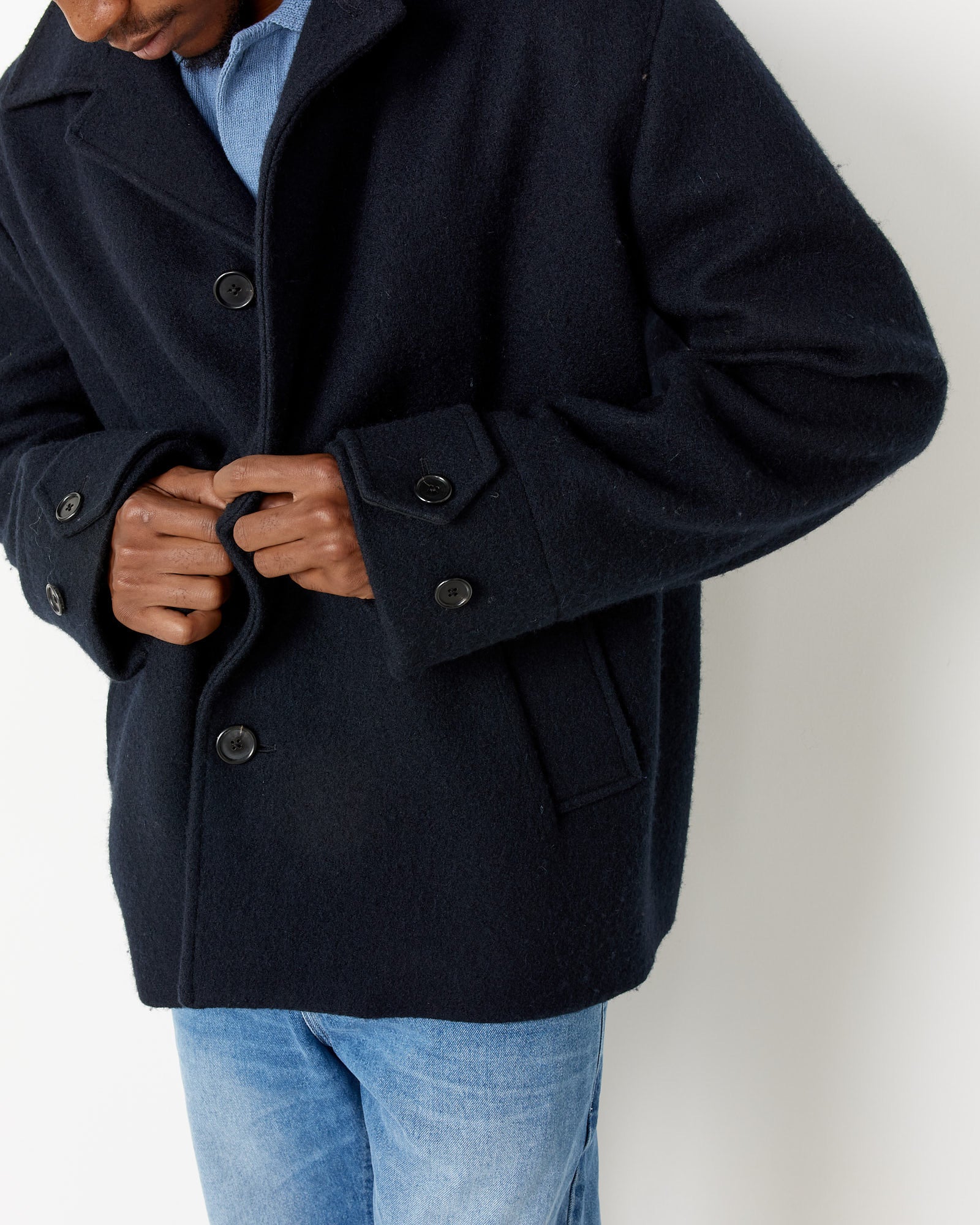 Off Set Placket Coat