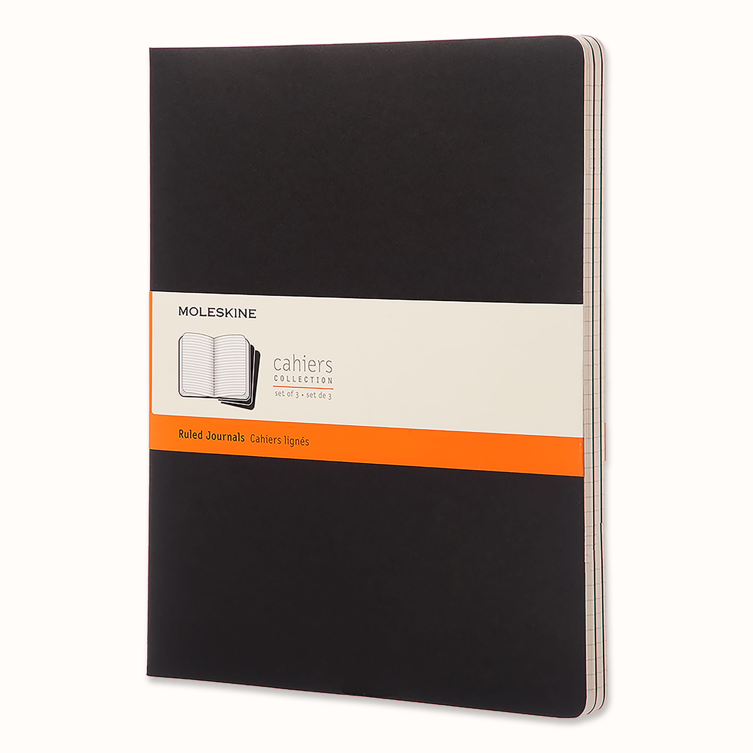 Cahier Journals Set of 3 Black | Moleskine