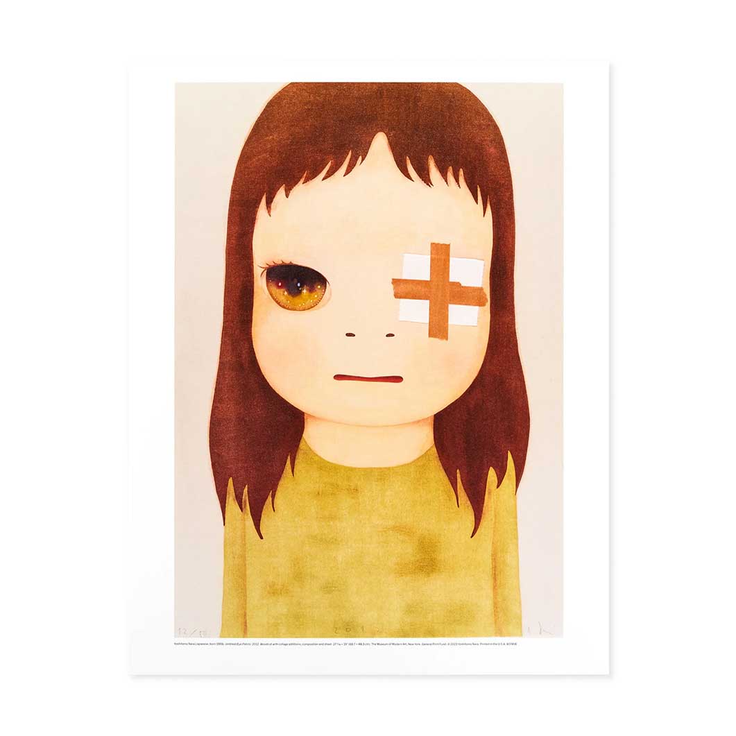 奈良美智：Untitled （Eye Patch） ポスター(Untitled （Eye Patch
