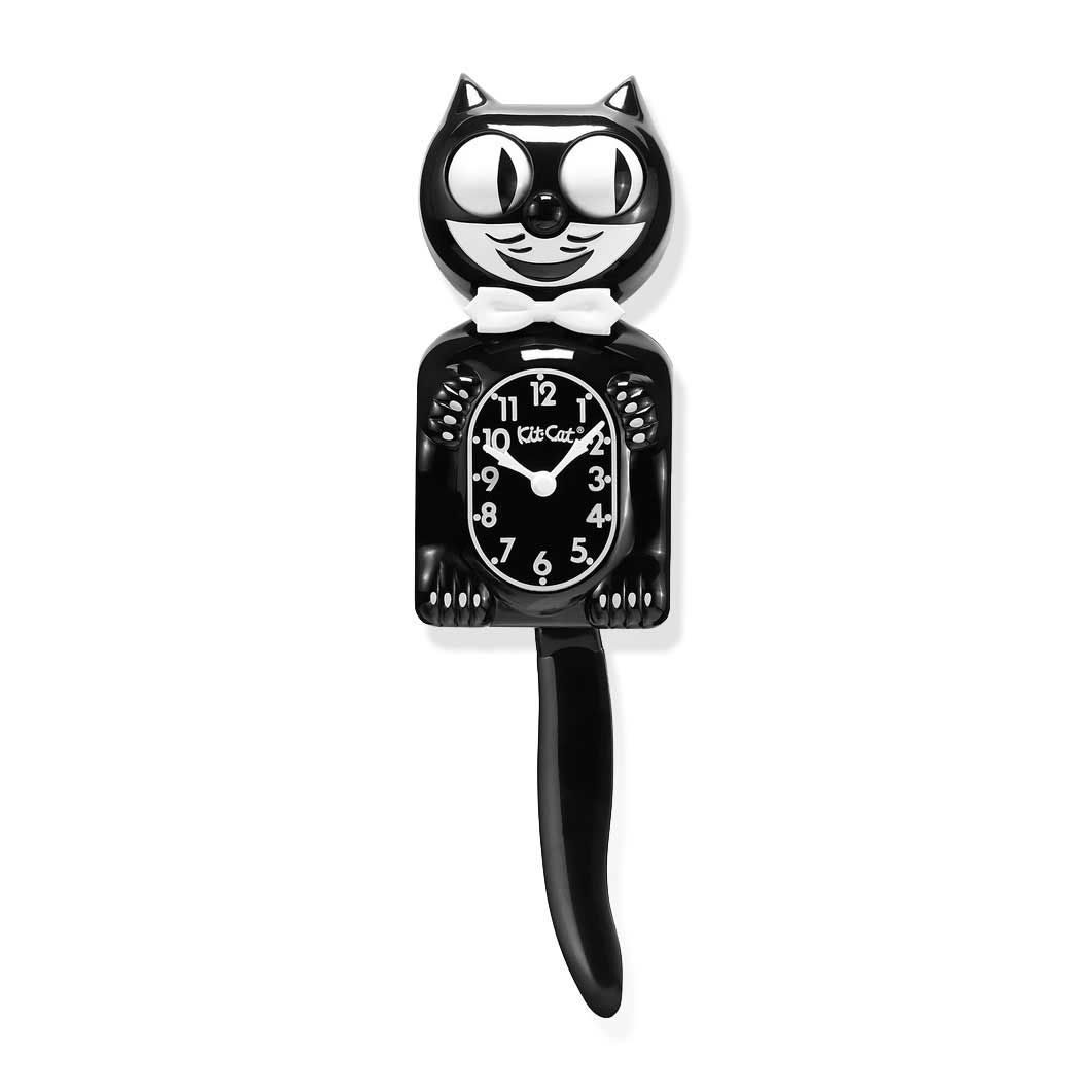 キットキャット ウォールクロック ブラック(ウォールクロック ブラック