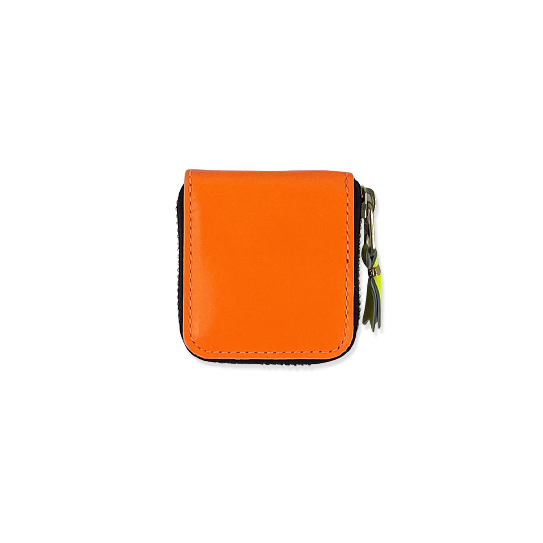 COMME des GARCONS コインケース Super Fluo オレンジ／ピンク