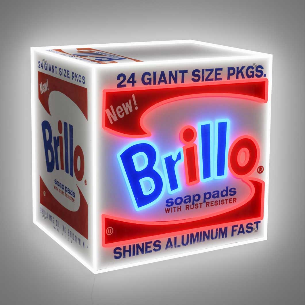 アンディ・ウォーホル Brillo Box ネオンサイン(Brillo Box)：ポスター