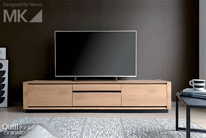 MKマエダ テレビボード クイル 180cm幅 QIL-180EWN｜問屋卸し格安通販