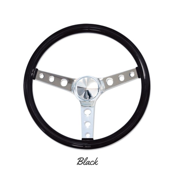 MOONEYES ORIGINAL Classic Style Vinyl Grip Steering Wheel 34cm