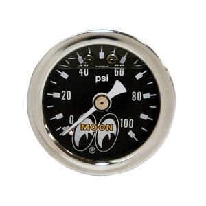 ダイレクト マウント フューエル/オイル プレッシャー ゲージ(-15psi)