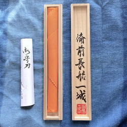 受注生産！ 御守り刀ペーパーナイフ 銘切りカスタム