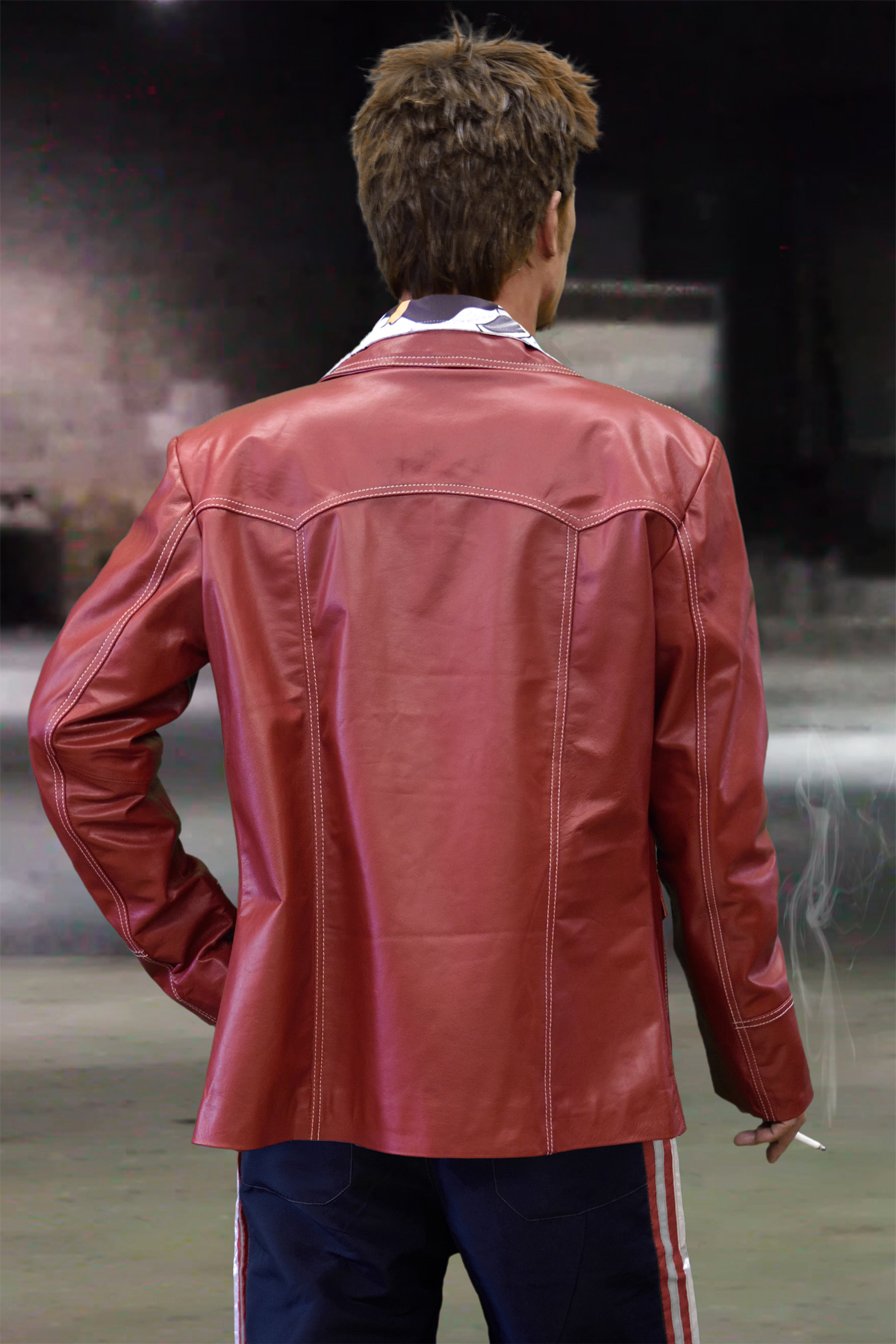 Fight Club Calf Leather Jacket - MAX CADY