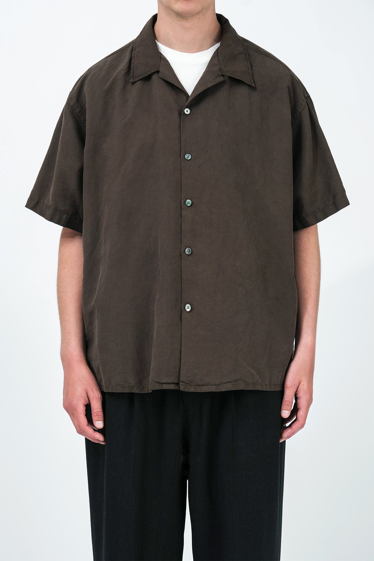 A.PRESSE | VINTAGE COTTON SILK NEP TWILL CHECK SHIRT