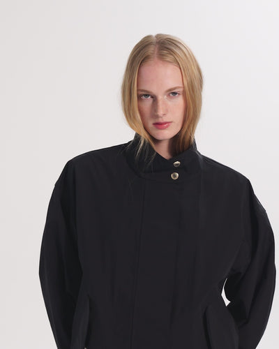 Womens Skye Stand Collar Long Coat – Mackintosh