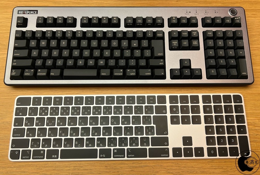 東プレの静⾳フルサイズキーボード「REALFORCE R3キーボード for Mac