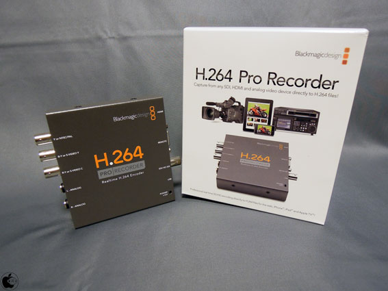 iPad 2のビデオミラーリング機能を利用し、Blackmagic DesignのH.264