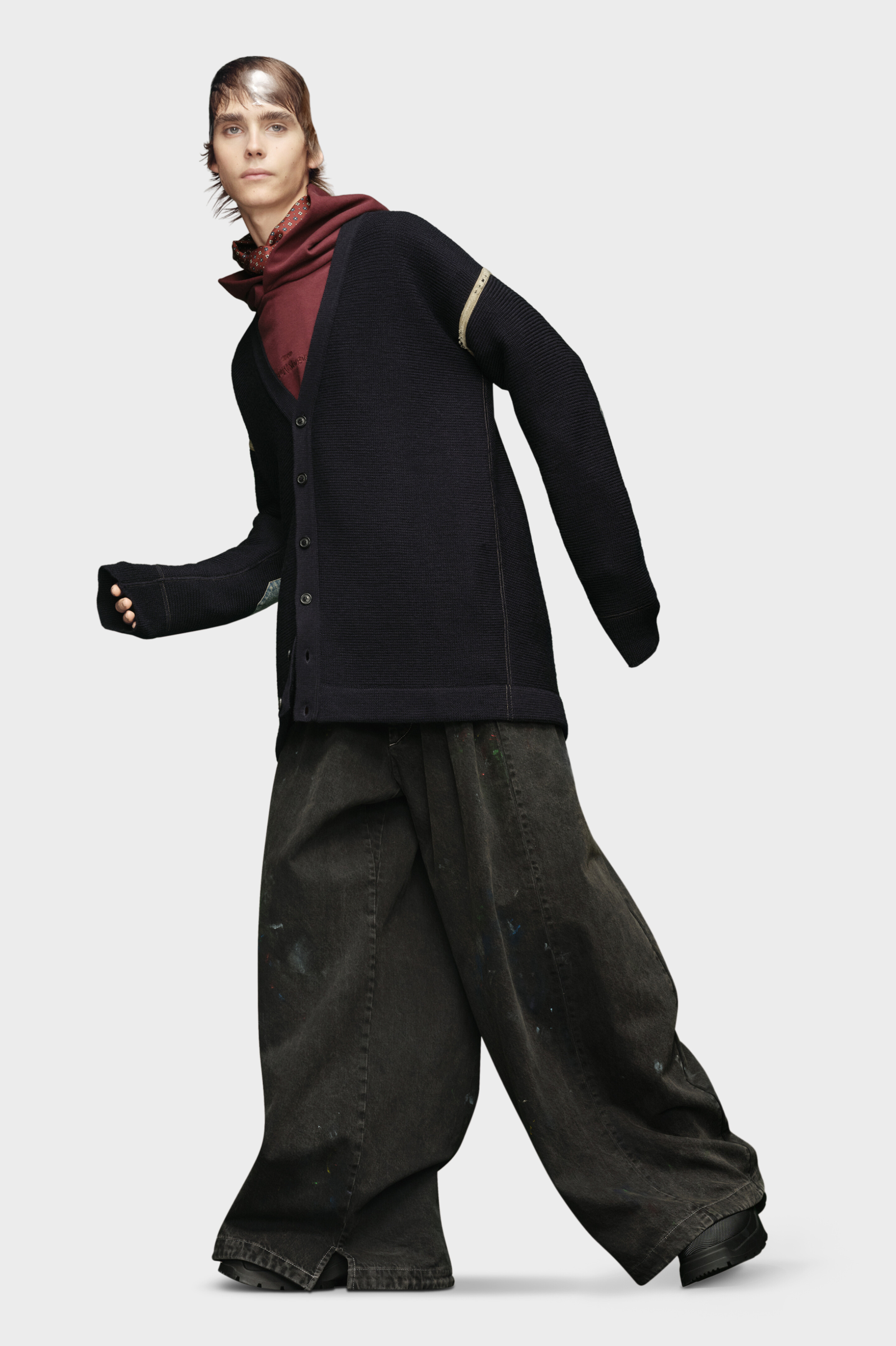 Elbow Patch Cardigan | Maison Margiela