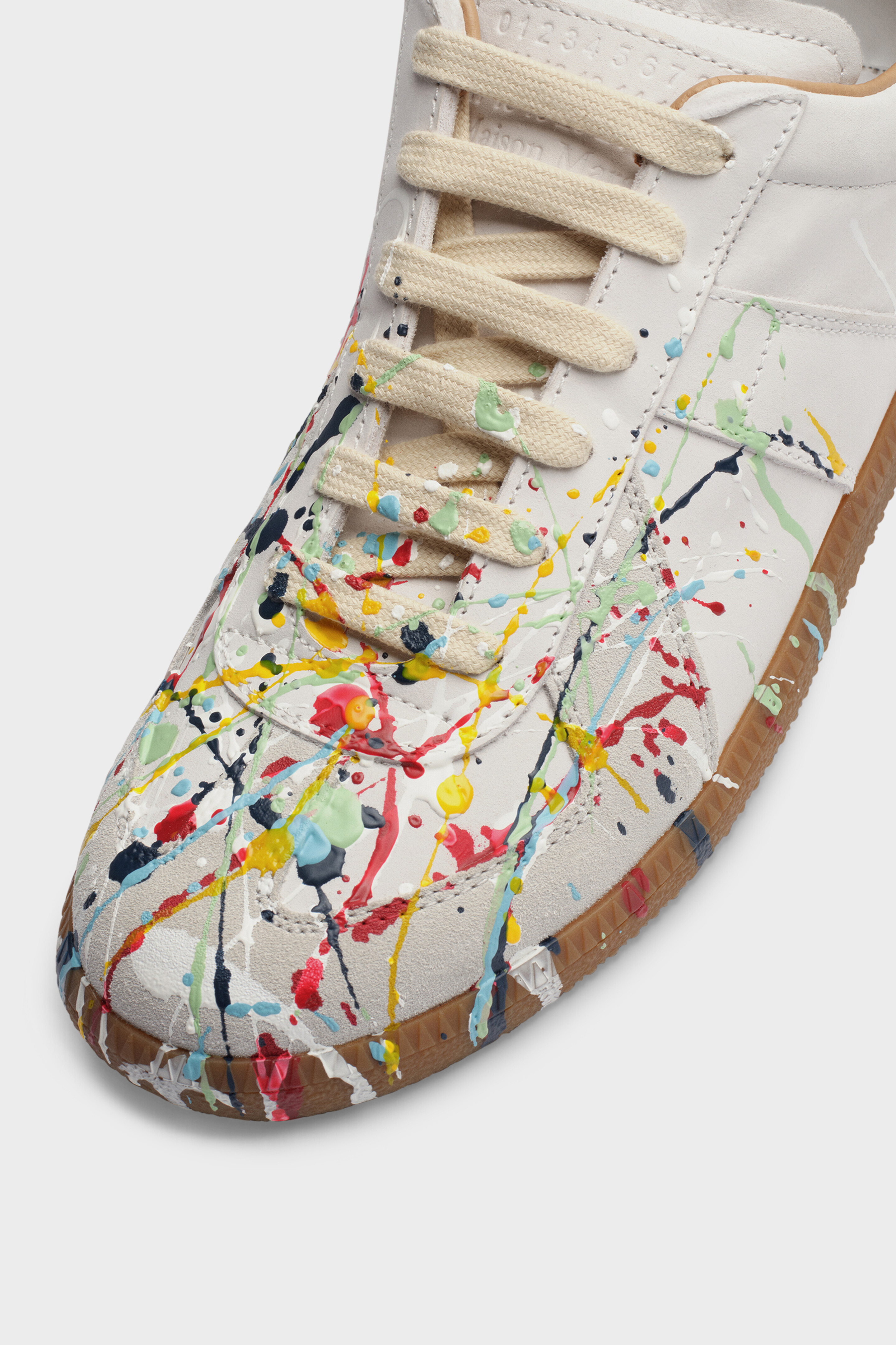 Paint Drop Replica Sneakers Black | Maison Margiela