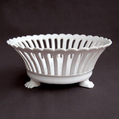 Ceramic Fruit Basket on Foot – Bourg-Joly Malicorne
