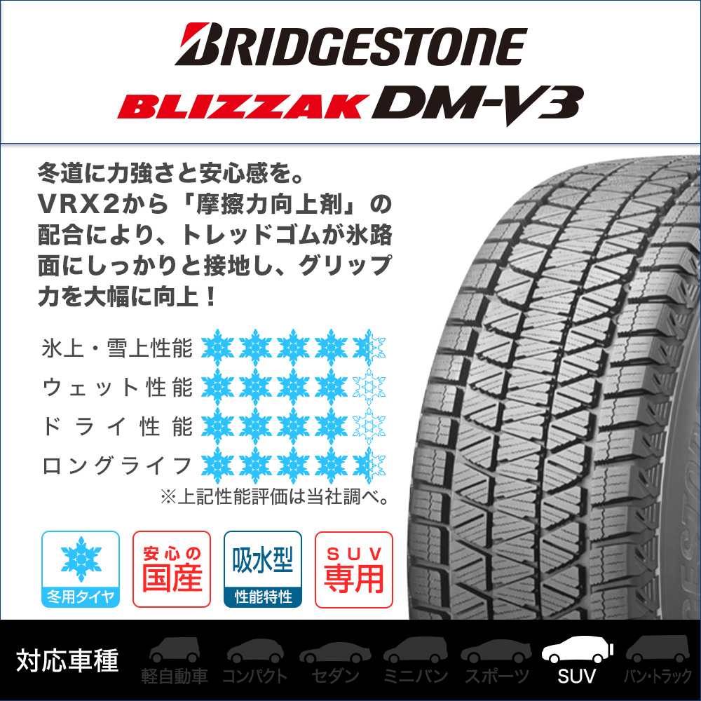 ブリヂストン BLIZZAK (ブリザック) DM-V3 225/60R17 (タイヤ単品