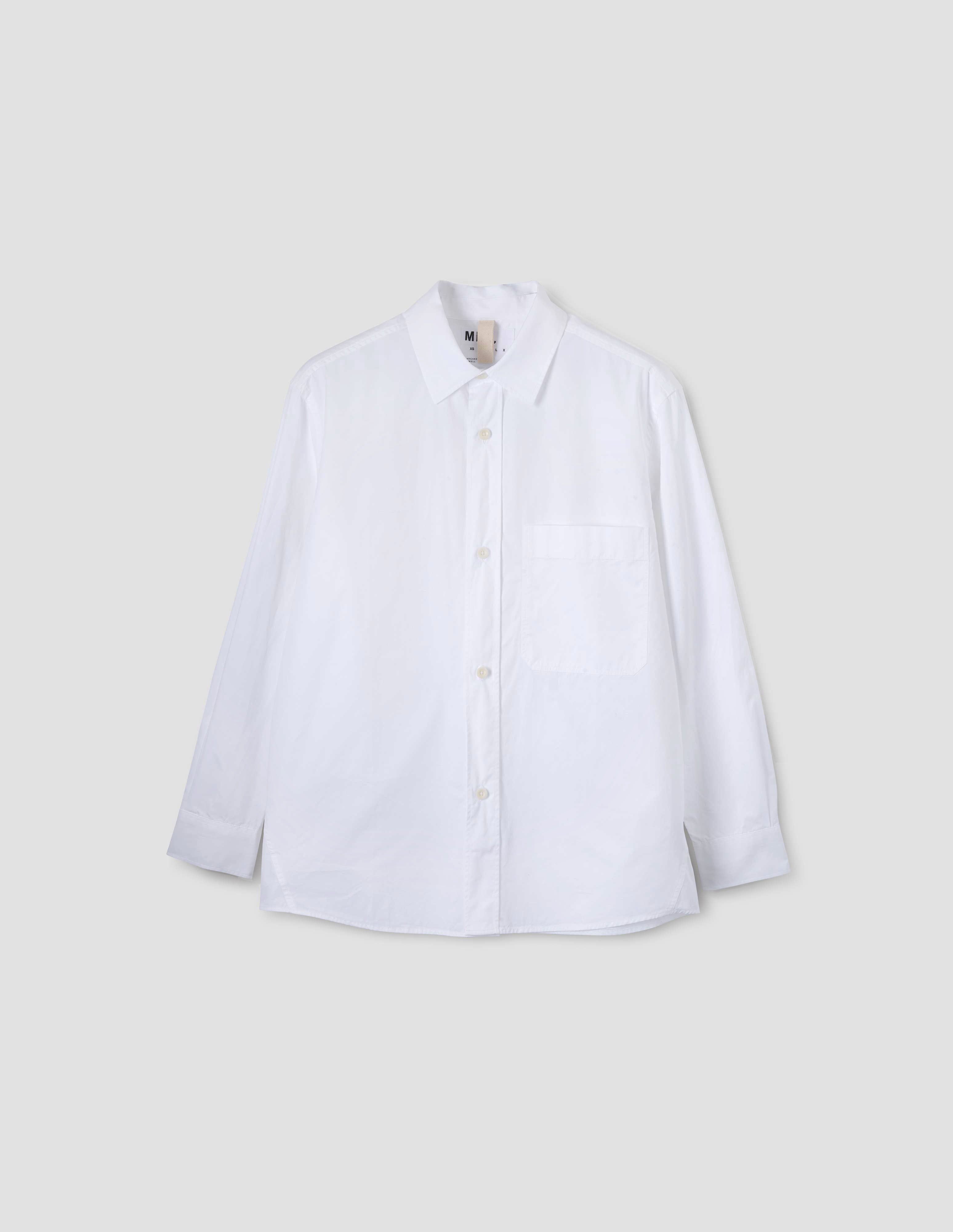 White cotton poplin Basic Shirt | MHL. by Margaret Howell
