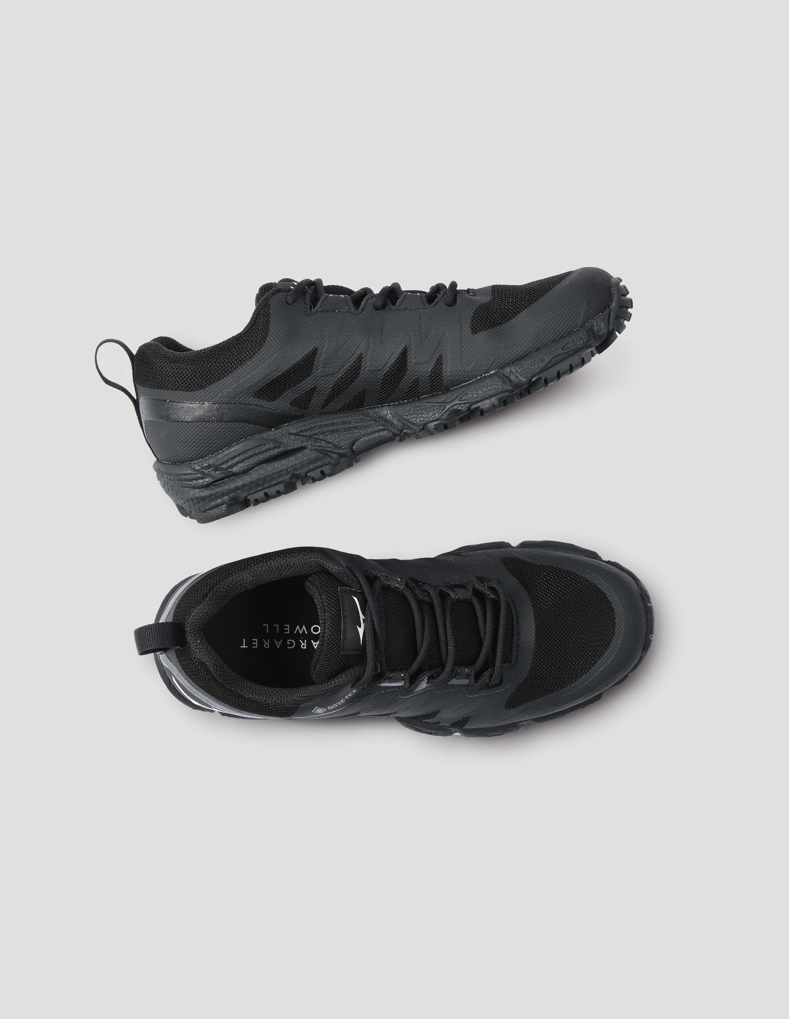 Black Gore-Tex Mizuno hiking shoe | Margaret Howell