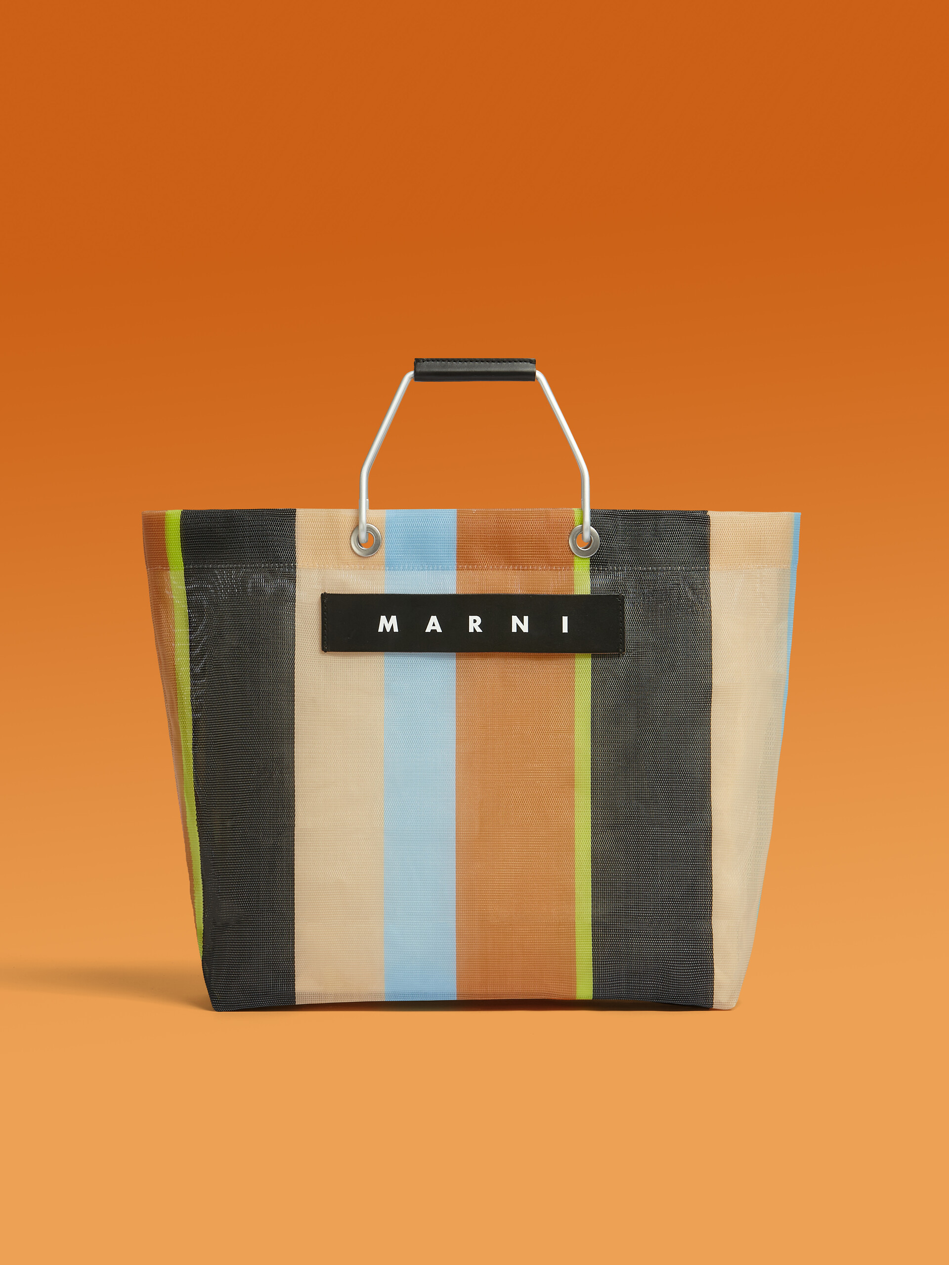 マルチブラウン MARNI MARKET STRIPE BAG | Marni