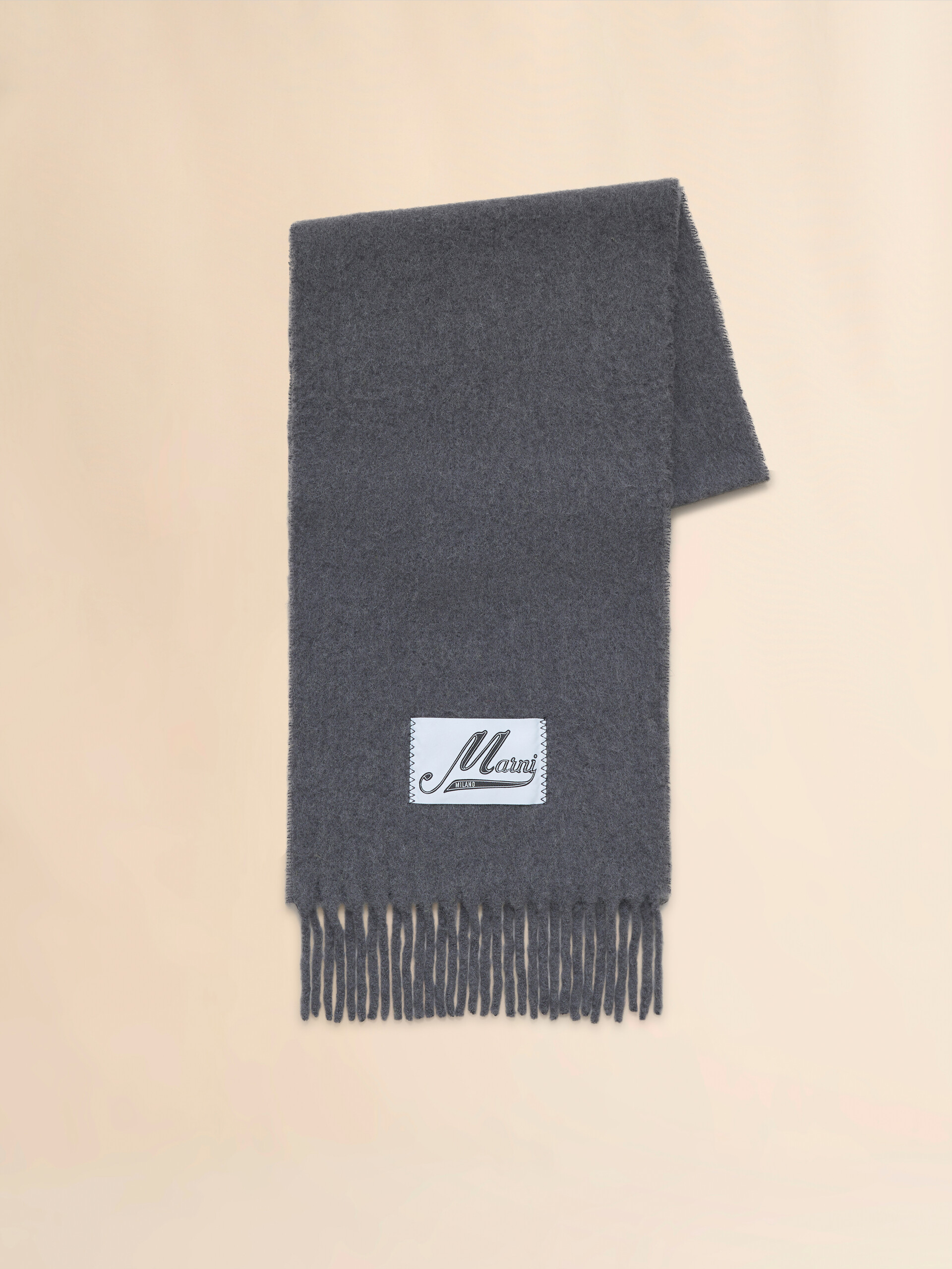 Grey alpaca scarf | Marni