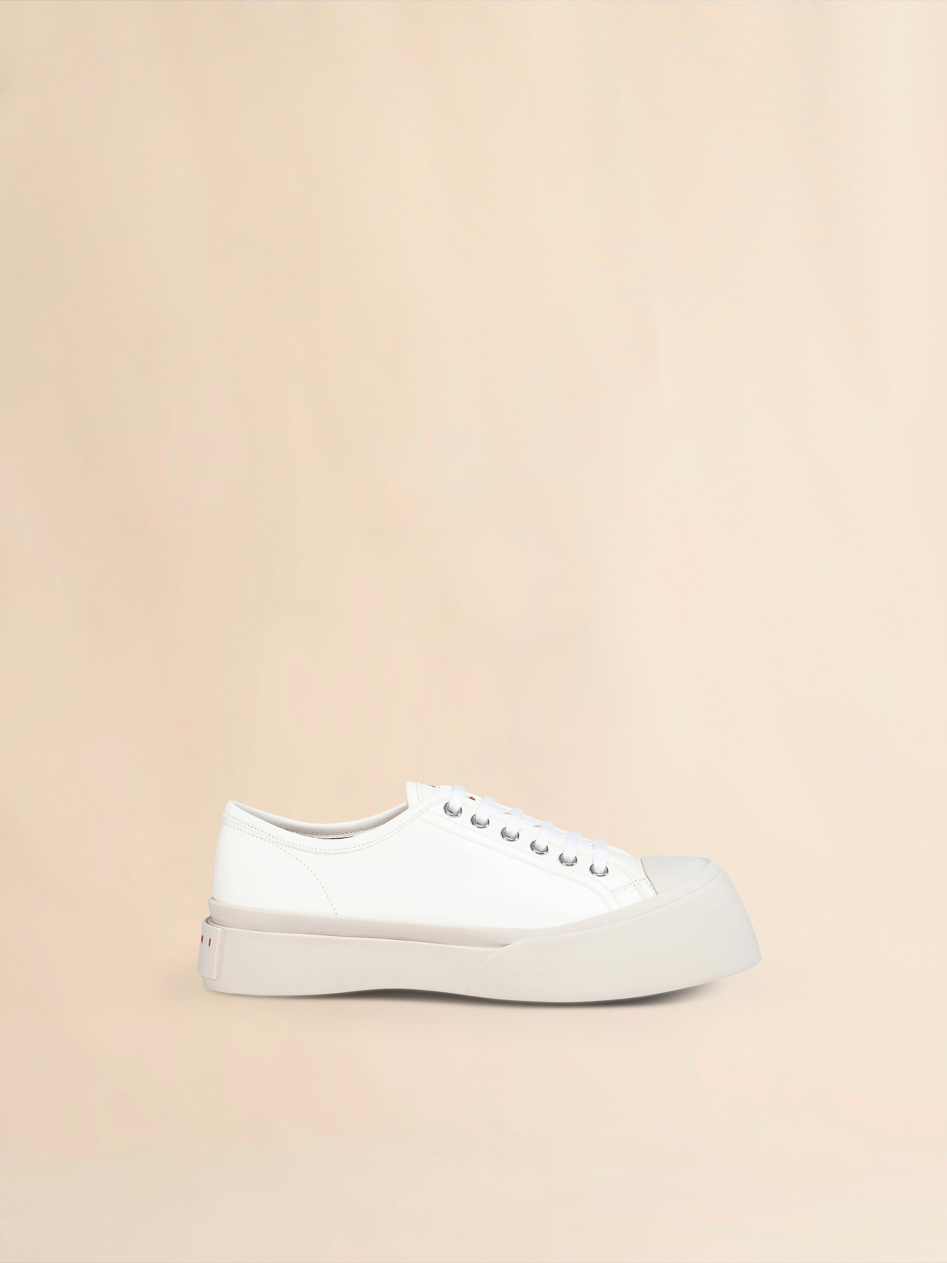 ホワイト ナッパレザー PABLOレースアップスニーカー | Marni