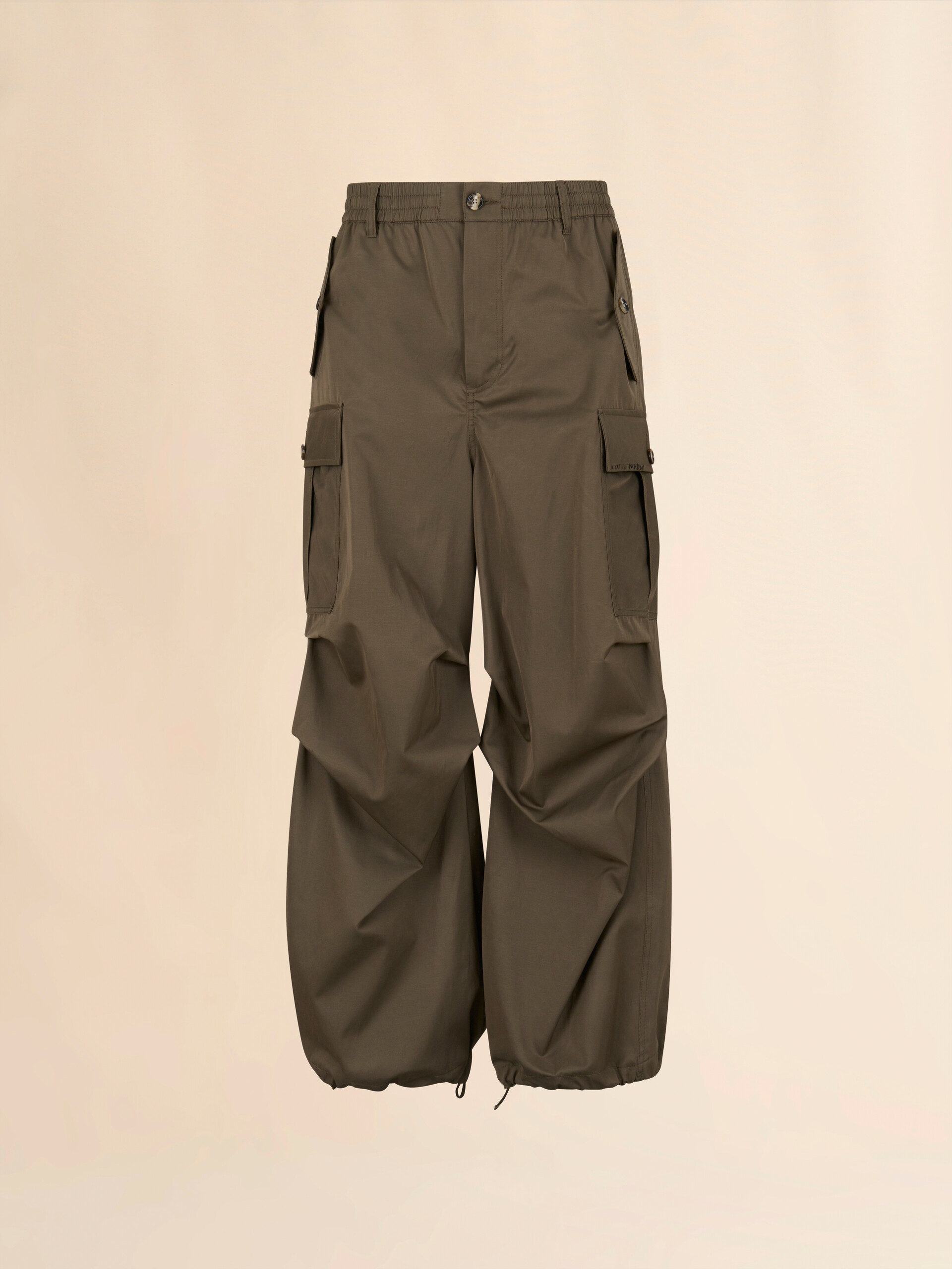ディープグリーン 撥水加工タフタカーゴパンツ | Marni