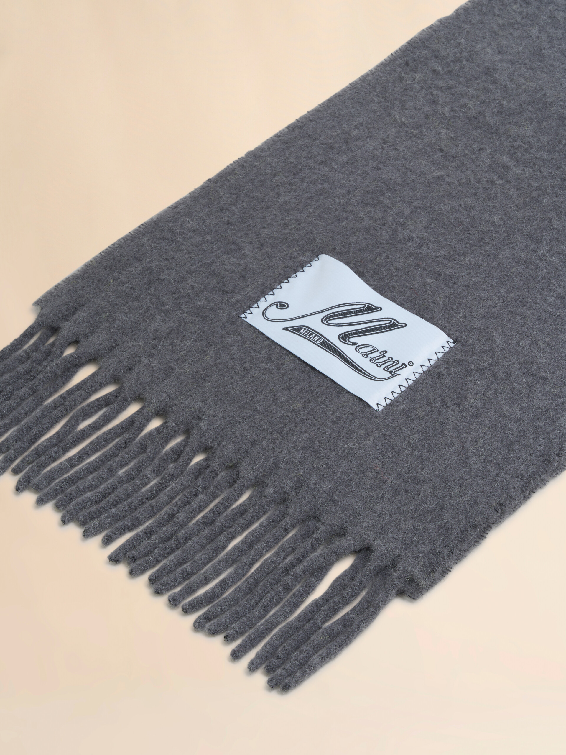 グレー アルパカ製 スカーフ | Marni