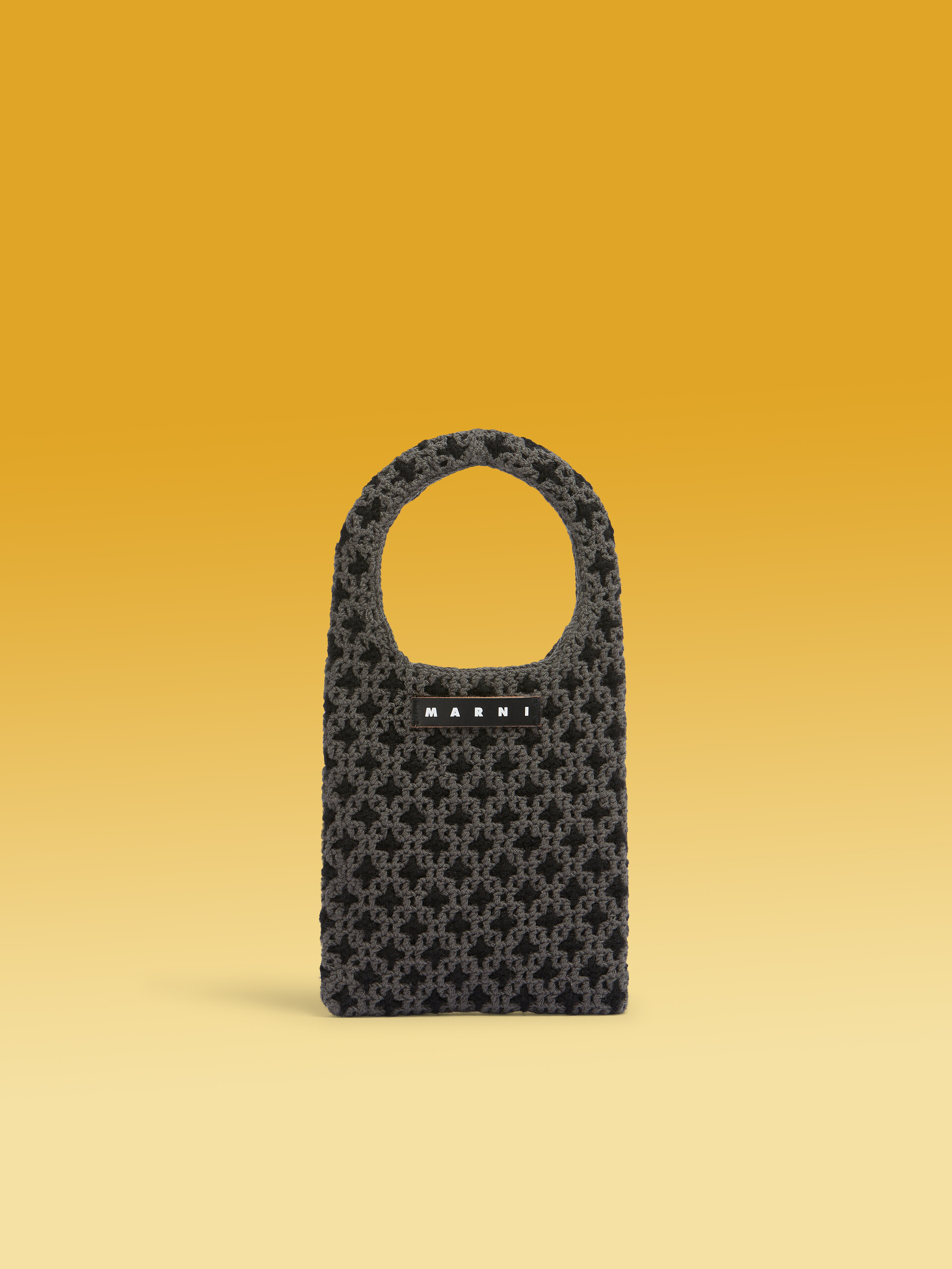 グレー MARNI MARKET リバーシブル ニット ミニバッグ | Marni