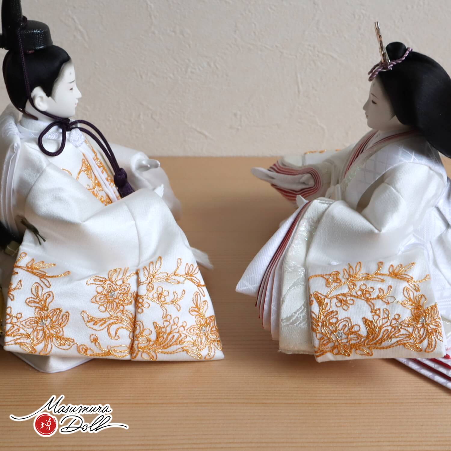 最新作 田村芙紗彦作 正絹西陣織 金駒刺繍 無地扇 済美箔屏風 クリア