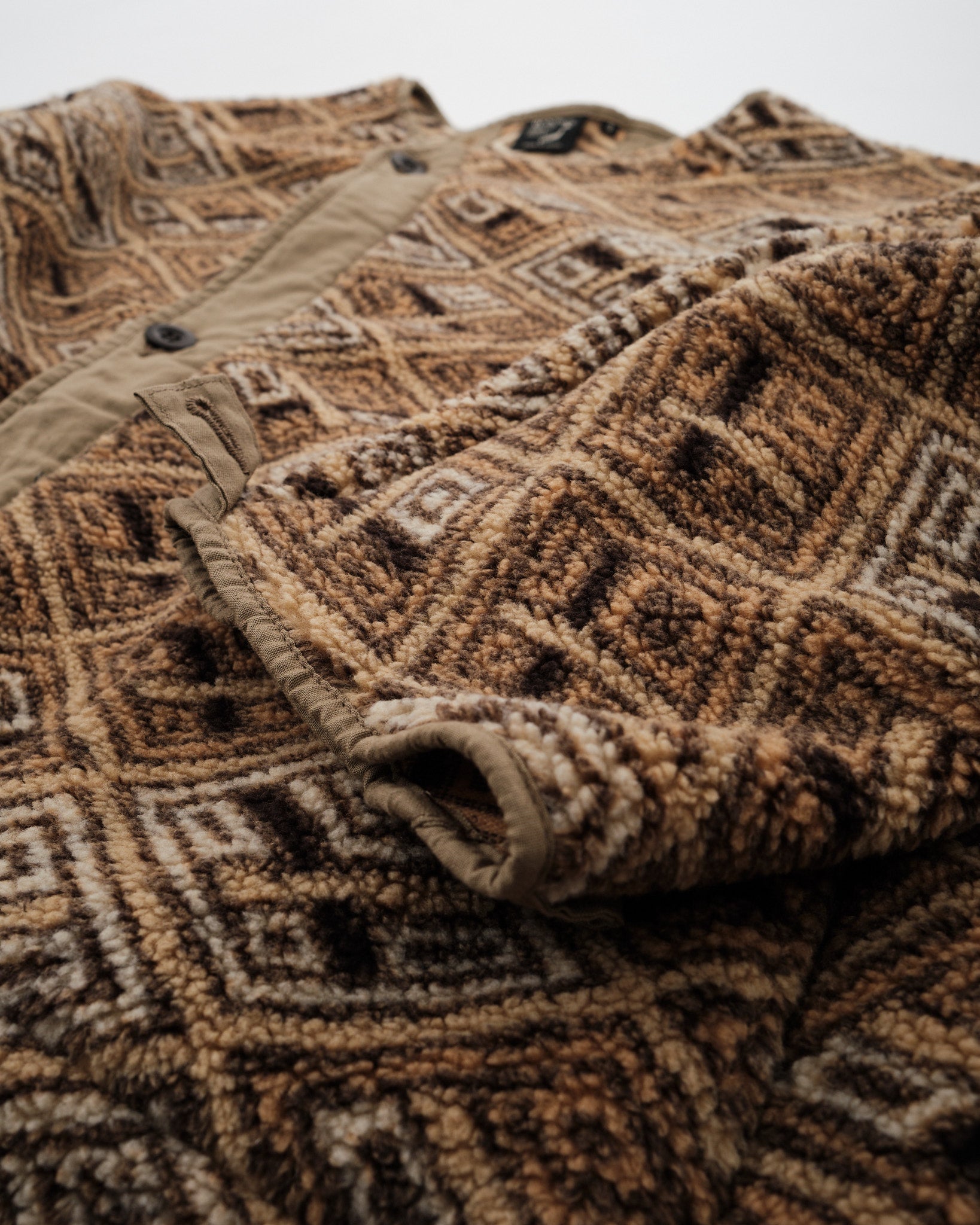 M-65 Fish Tail Coat Liner African by orSlow - Meadow
