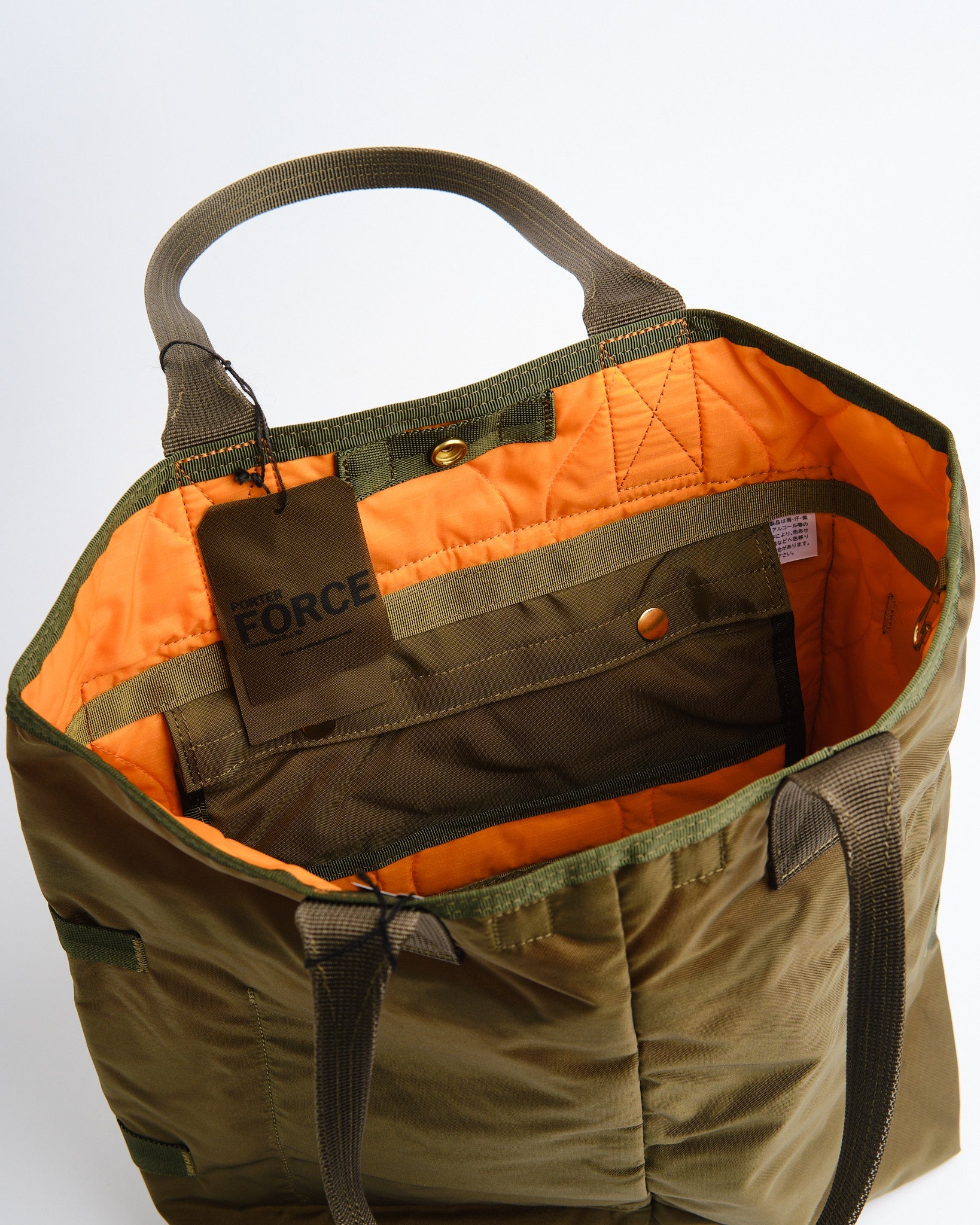 Porter Force Tote Bag Olive Drab by Porter by Yoshida - Meadow