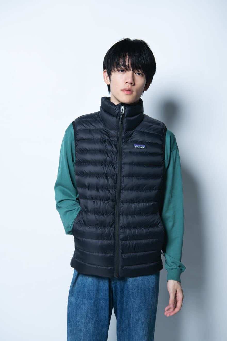 Gallery] 「パタゴニア」の黒ダウンのBEST1は？ 服好きモデルが試着