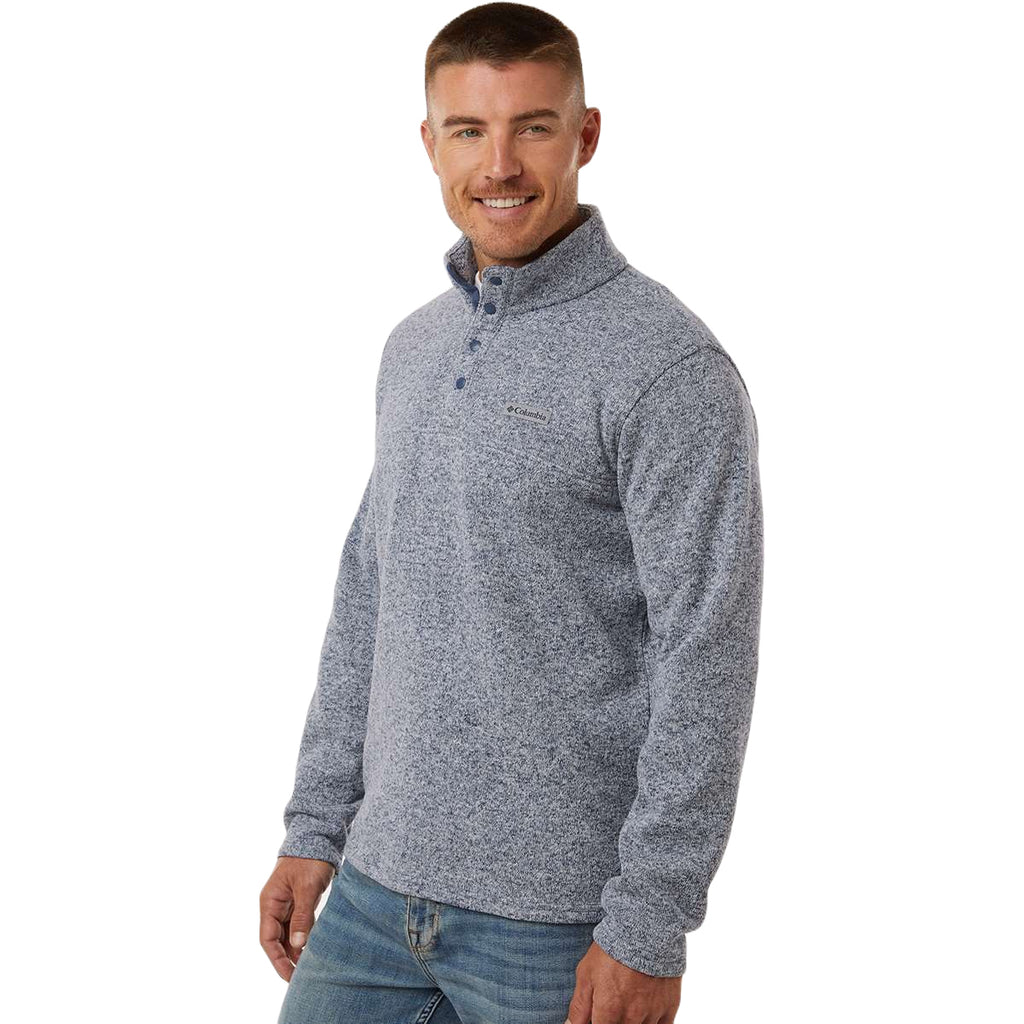 Columbia Men's Dark Mountain Heather Alto Pass Fleece Half Snap Pullov