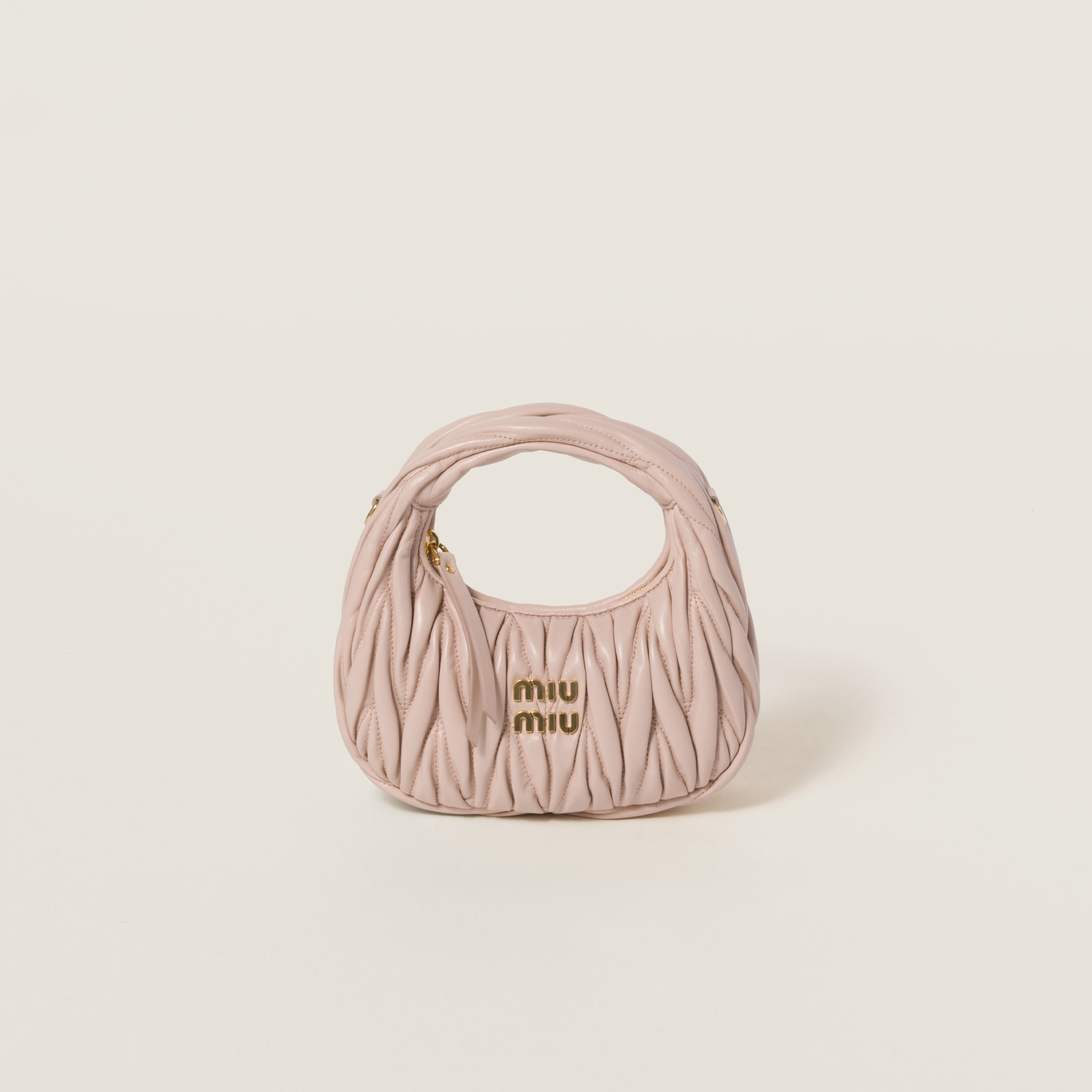 Black Wander Embroidered Duchesse Mini-bag | Miu Miu