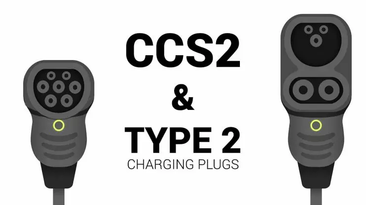 DC 高速電気自動車充電ステーション用 CCS タイプ 2 コネクタ