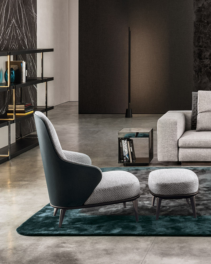 ミノッティ minotti クッション 黒ピローのみ ミノッティ minotti