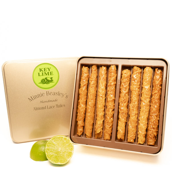 Almond Lace Tuile Gift Tin - Minnie Beasley's – Minnie Beasley's