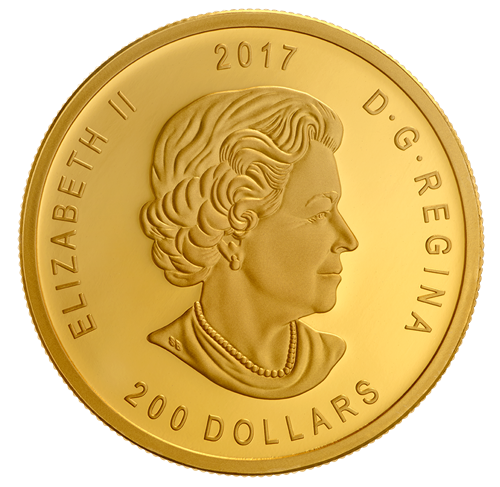 1 oz. 99.999% Pure Gold Coin - Elk - Mintage: 400 (2017) | The