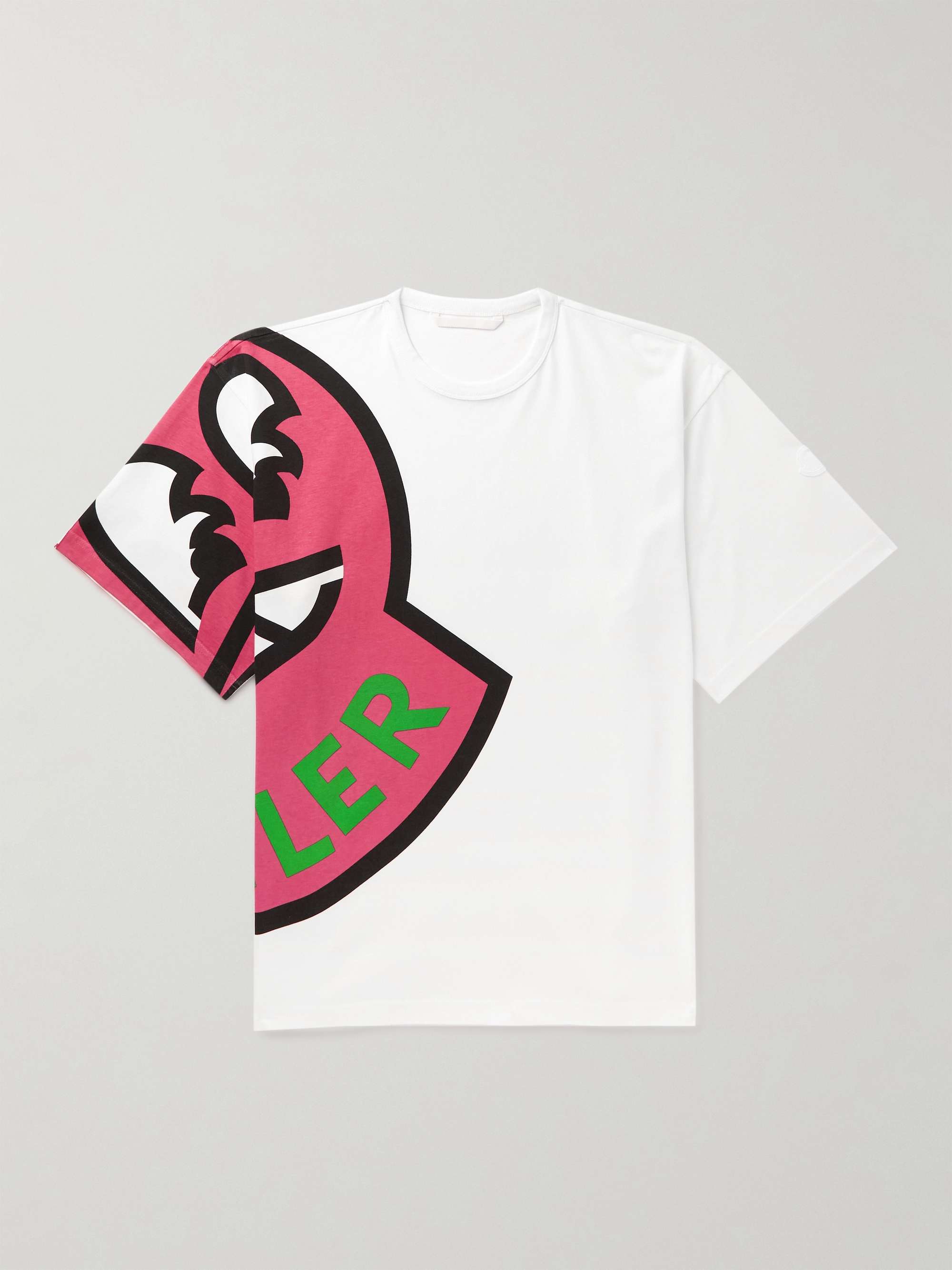 MONCLER Logo-Print Cotton-Jersey T-Shirt for Men | MR PORTER