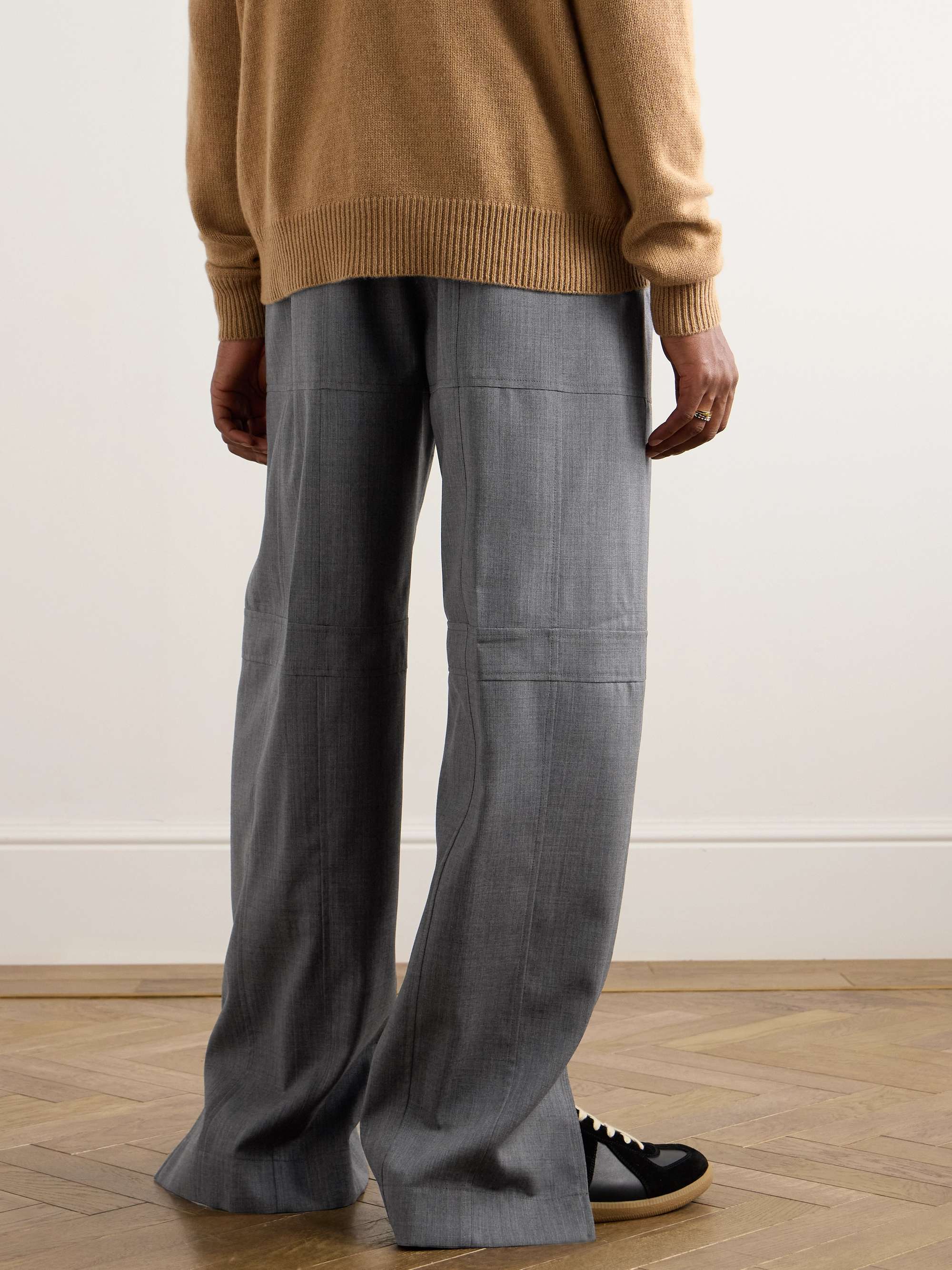 JIL SANDER Straight-Leg Panelled Wool-Ripstop Trousers for Men