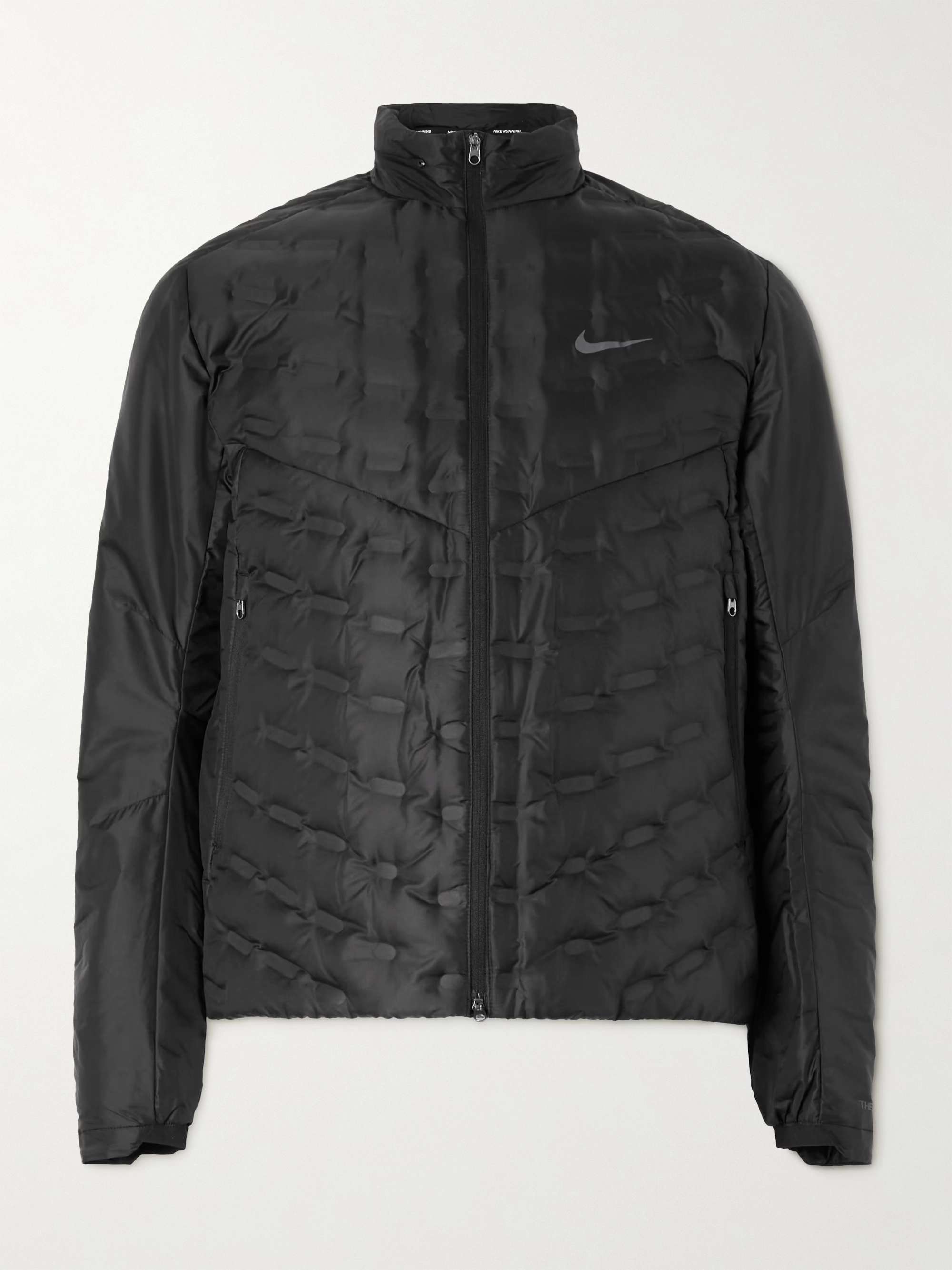 NIKE RUNNING Repel Logo-Print Therma-FIT ADV AeroLoft Down Jacket