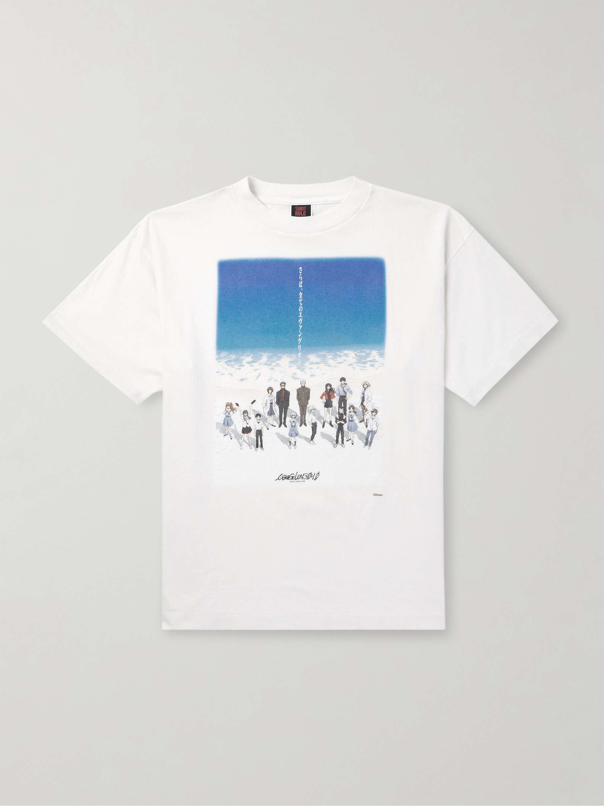 SAINT MXXXXXX + Evangelion Printed Cotton-Jersey T-Shirt for Men