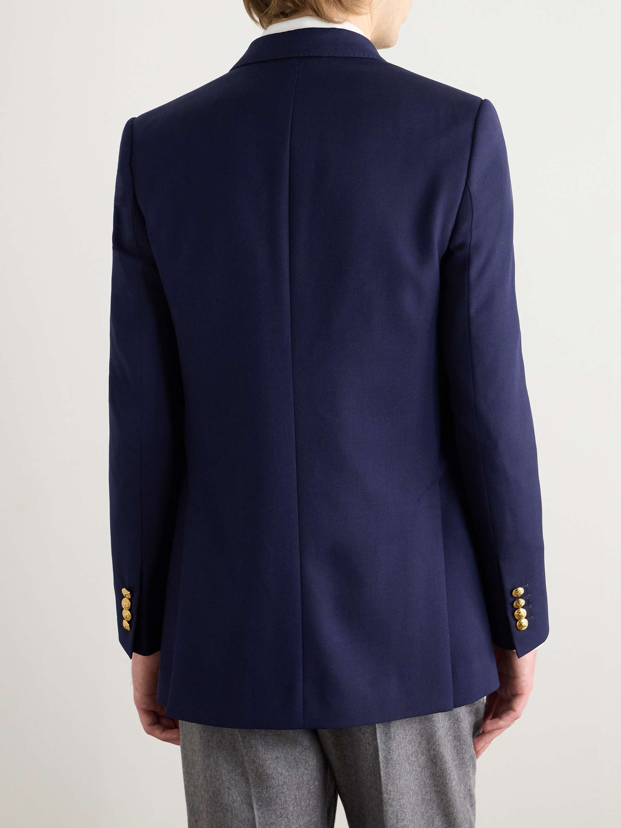 CELINE Camden Double-Breasted Gabardine Blazer for Men | MR PORTER