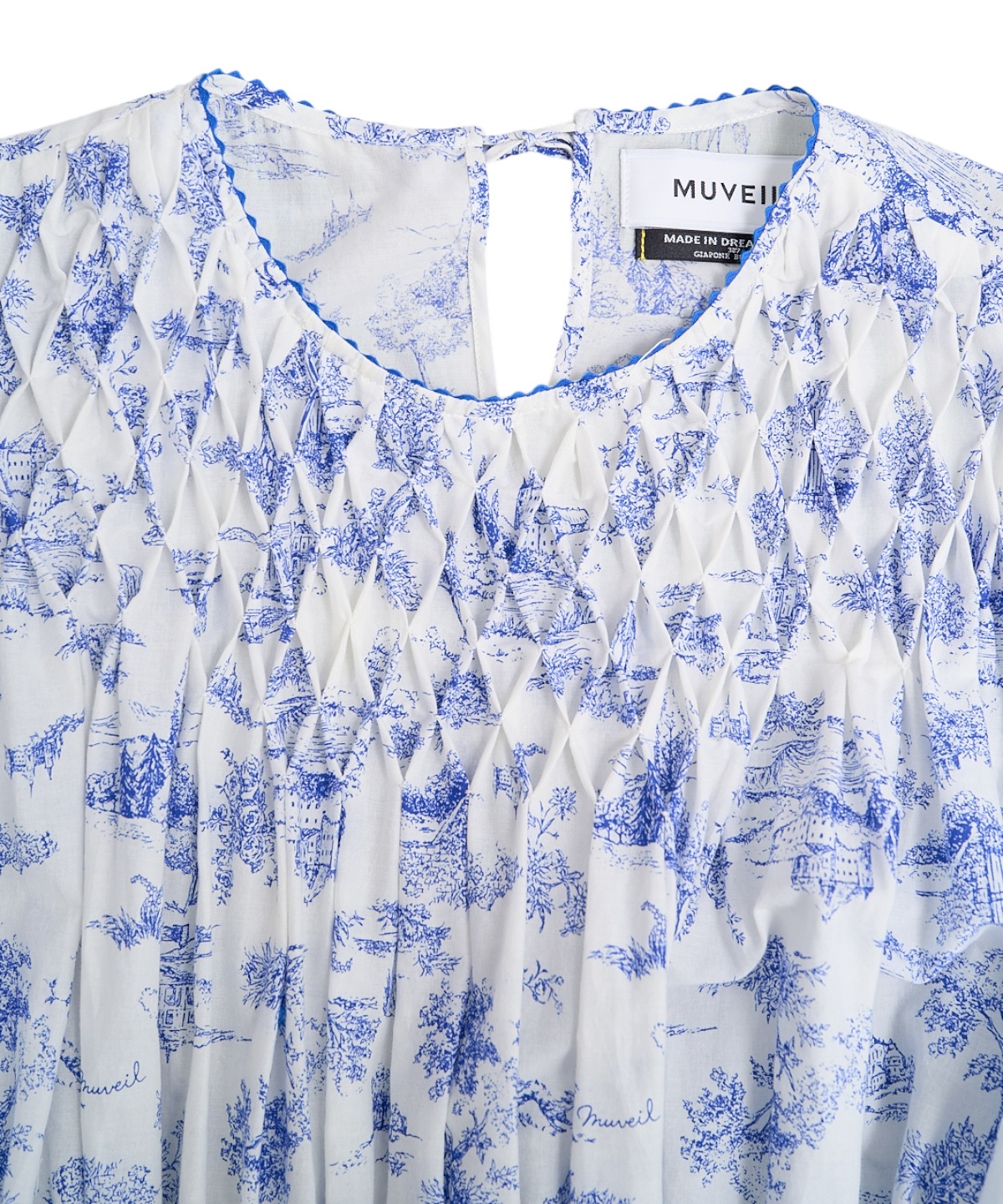 トワル ド ジュイ プリントスモッキングワンピース | MUVEIL Online Shop