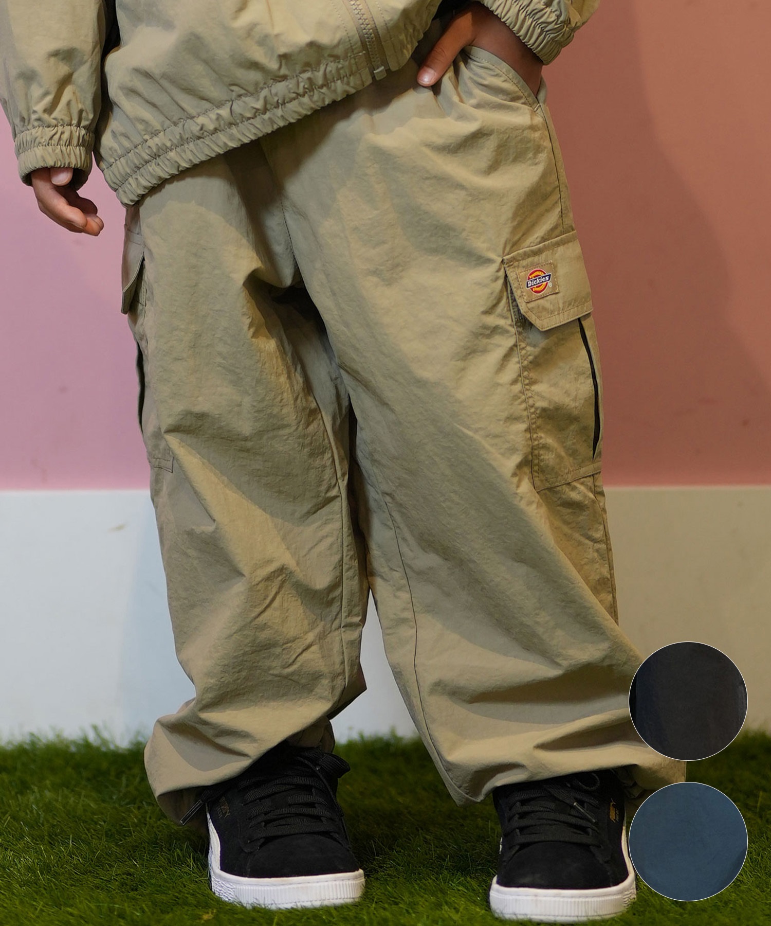 Dickies ディッキーズ ボトムス キッズ ロングパンツ ナイロンカーゴ