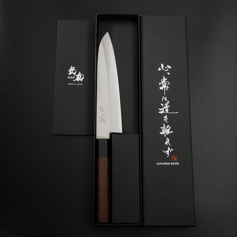 牛刀 青紙スーパー 磨き 墨漆柄 180mm – MUSASHI