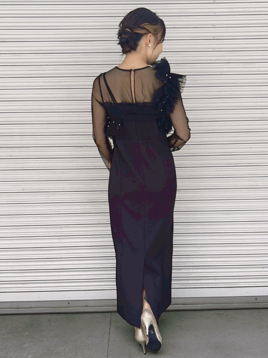 my closet / andresd pearl bustier dress mbk
