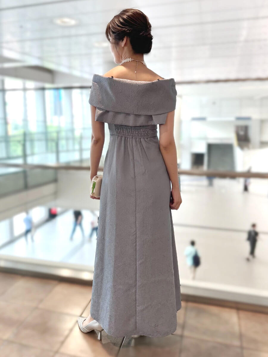 my closet / 2WAY RIBBON BOLERO DRESS SBL