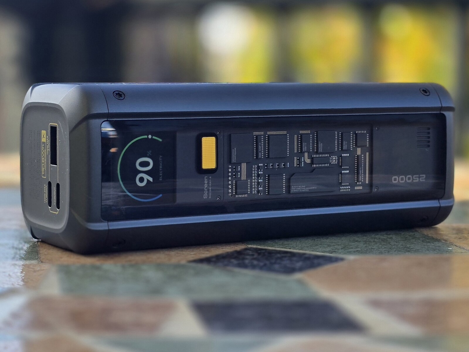 Semi-transparent Xiaomi power bank with up to 212 watts and a
