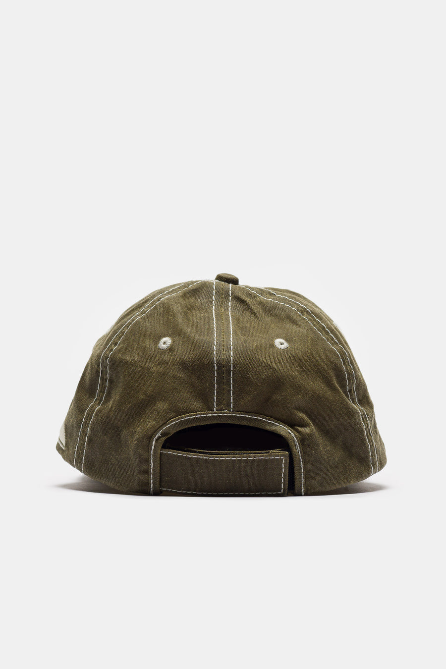 Horseshoe 6 Panel Wax Hat in Olive Green