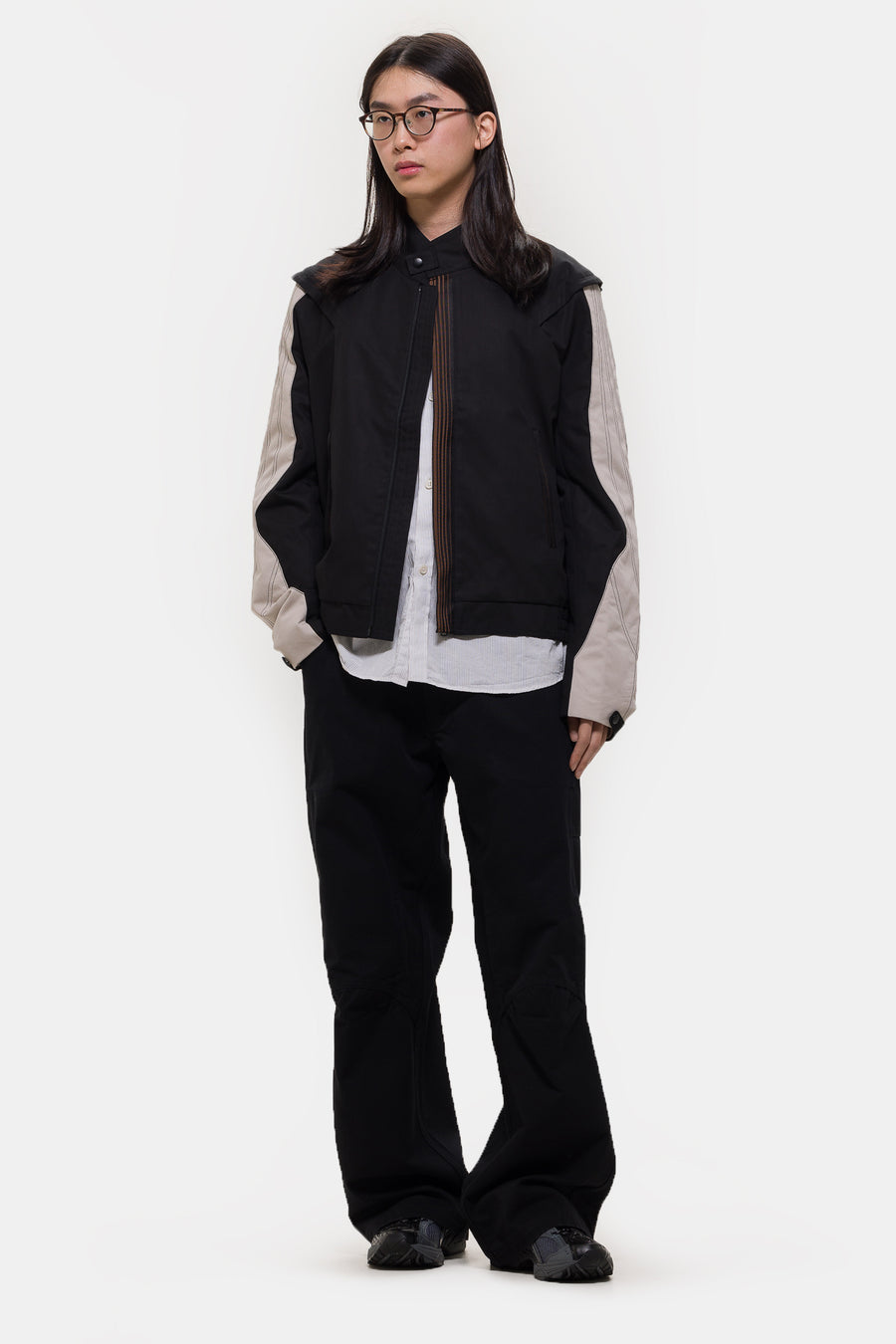Solix Jacket in Black Sable/Seedpearl